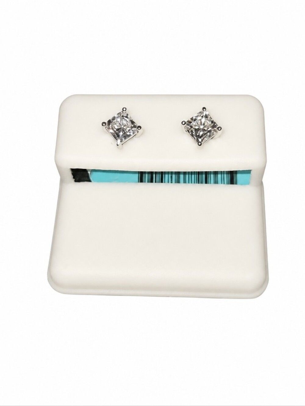 Elegant 1.60 CTW Moissanite Silver Stud Earrings